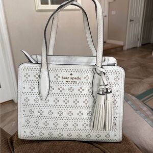 Kate Spade New York Rowe perforated leather satchel